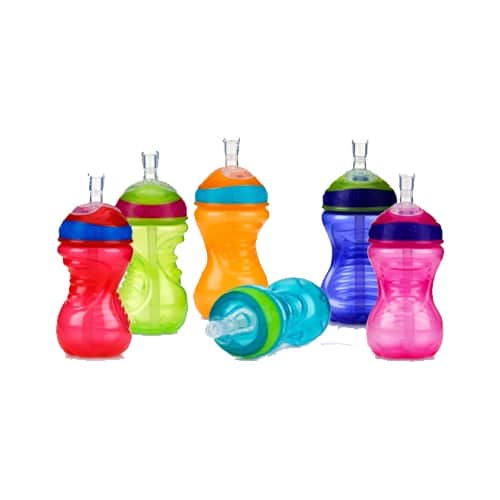 בקבוק אליגטור עם קשית סיליקון רכה NUBY