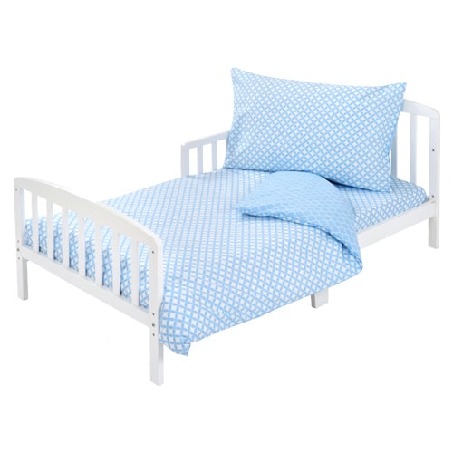 סט מעבר סדין ציפית עיטור תכלת