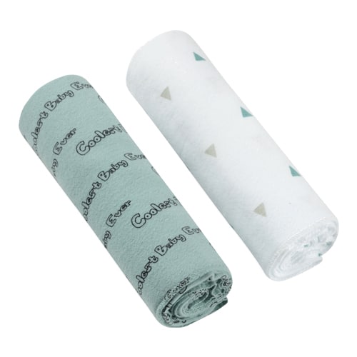 זוג חיתולי פלנל משולשים מגניבים